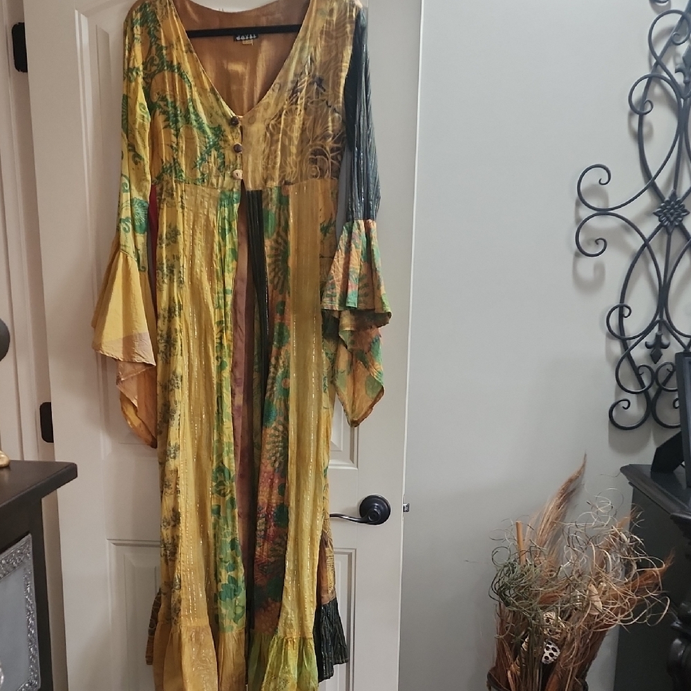 Jayli Multicolor Bohemian Dress NWOT